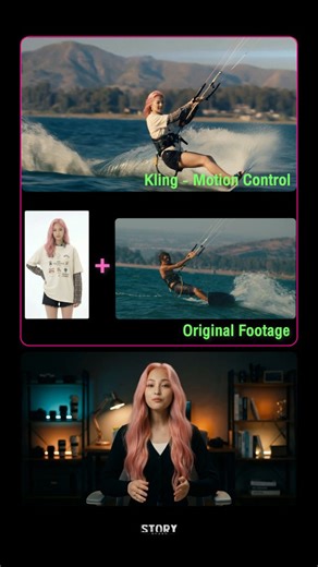 STORYBOARD on Instagram: "Kling Motion Control 🏃🏼‍♀️🏃🏼‍♀️ precise motion guided by a reference clip Image: Google Nano Banana Pro via Freepik AI Motion: Kling Motion Control (reference-based) Music & Footage: Artlist Edit: Adobe Premiere Pro #klingai #motioncontrol #aifilmmaking"