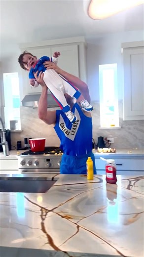 Blake Andler McGrath on Instagram: "Didn’t expect it to end like this!?! 🤭 Was it worth it for that trophy? 🍳WAKE WITH BLAKE 🍳 Episode 3 Ft. @kingstonandlermcgrath 🏈 Tune in every Friday 11 AM central for a new episode! #WakeWithBlake #Dance #Comedy 🎼Lets Hear It For The Boy @niecyofficial 🏃🏽‍♂️‍➡️ @buffalobills #cheerleader #cheerleading #dance #football #lgbtqia #lgbt #gay #dads"