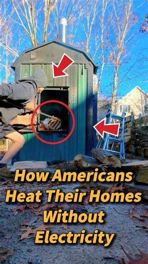 How Americans Heat Their Homes Without Electricity?#america #knowledge #winter #Warm oneself