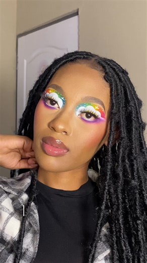 Hey doll 🌈♥️🎀 Happy Friday 😝✨ check out this rainbow cloud tutorial I created 🥹 soooo cool and fun to create. You think you can pull this one off? #makeupartist #creativemakeuplooks #pridemakeup🌈 #rainbowcloud #makeupinspo #makeupaddict #makeup