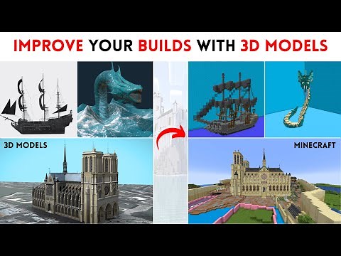 How to Improve your Builds with 3D Models (Minecraft)