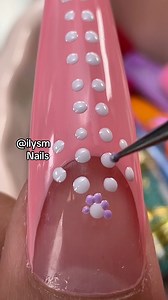 19K views · 270 reactions | Coral Nail with Light Purple Flowers! Cute Trendy Summer Nails #nails #nailart #beautyhacks #satisfying #asmr | Ilysmnail | Facebook