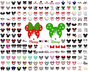 Mouse Vector SVG Bundle, Mickey and Minnie Inspired SVG Bundle, Clipart, Mickey Minnie Mouse Outline, Mouse Ears Svg, Instant Download - Etsy
