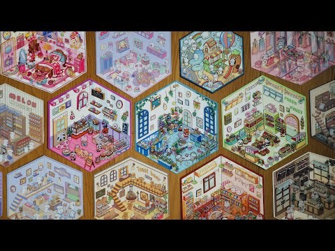 Collection of 20 sticker scenes | 3D style | Handmade DIY | ASMR