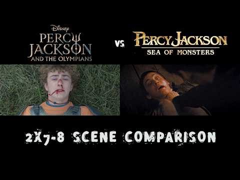 Percy Jackson and the Olympians Scene COMPARISON | S2E7-8 vs Movie