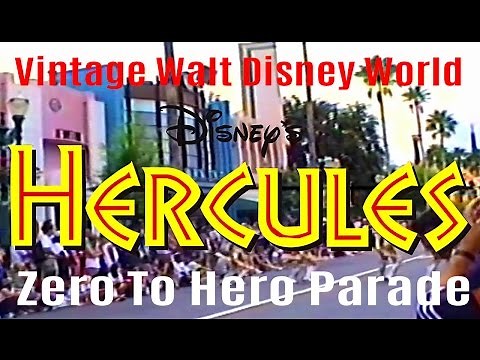 Hercules Parade Vintage Walt Disney World Hollywood Studios (MGM Studios) NEW HD EDIT