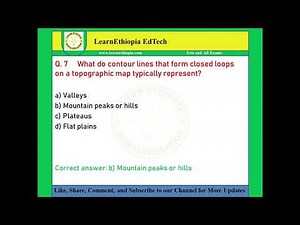 Topographic Surveying | Model Exit Exam Questions for Surveying Engineering Exit Exam