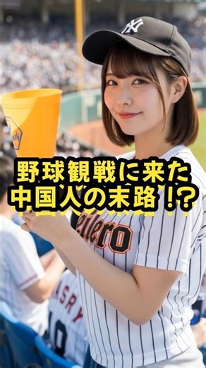 野球観戦に来た中国人の末路！？ #ai #スカッと #ジョーク #おもしろ #エピソード