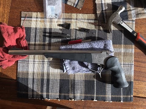 Removing a Thompson Center Contender Rear Sight