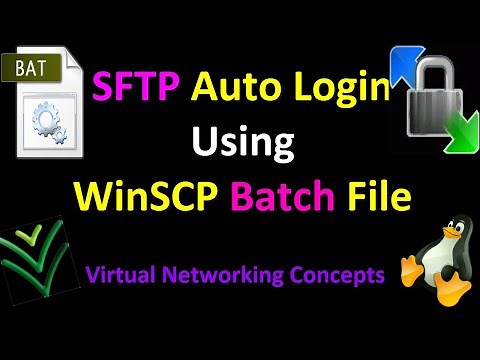 SFTP Auto Login Using WinSCP Windows Batch File