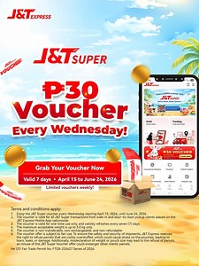 J&T Super Voucher Day: Get ₱30 Off Every Wednesday!