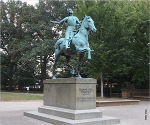 Who stole sword from Joan of Arc statue in Washington park?