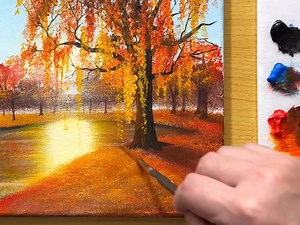 117K views · 8.7K reactions | Sunset Lake Acrylic Painting #painting #acrylic #art | Joony art | Facebook