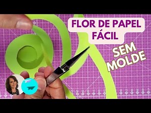 Como Fazer Flor de Papel para Bolo | FÁCIL