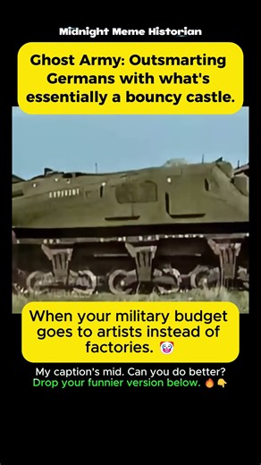 US Ghost Army: Winning WW2 With Inflatable Bouncy Castle Tanks 💀 #shorts #ww2