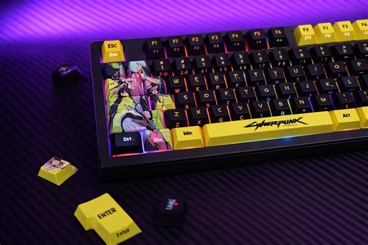 Cyberpunk Edgerunners Mechanical Keycaps – Set 124 PBT Keys ASA Profile - Etsy