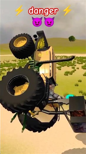 😱😡#haryana #trakter #dangerous 👿😈😈👿