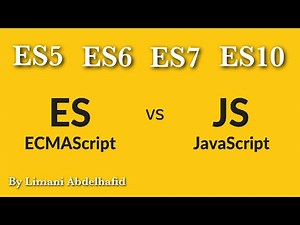 ما هو ES أو ECMAScript و الفرق بينه وبين جافاسكريبت؟