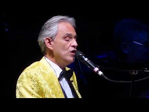 Andrea Bocelli singing "My Way" at Madison Square Garden