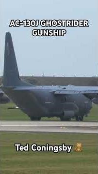 LOCKHEED AC-130 GHOSTRIDER GUNSHIP TAKEOFF • US AIR FORCE #ac130 #ghostrider #gunship #fyp