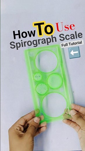 Toh aise 🧐 krte hai isko use |spirograph scale #shorts#youtubeshorts#viral#trending