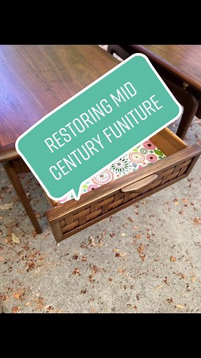 Restoring Mid Century Lane Perception End Tables