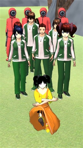 Chicken Dance Squid Game in Sakura School Simulator | Funny Survival Challenge #shorts #ytshorts