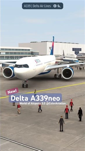 Virtual Plane Spotting! World of Airports 3.5.0 WoApedia Airshow of Delta Air Lines new A330-900neo!