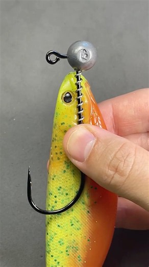 How to rig a silicone lure with a jig head for fishing. #fishing