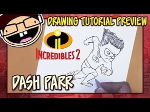 [PREVIEW] How to Draw DASH PARR (Incredibles 2) | Drawing Tutorial Time Lapse