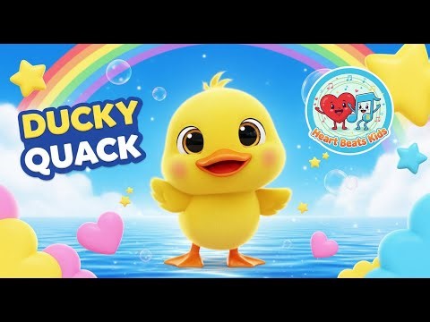 Ducky Quack 🐤 | Fun Kids Song & Dance for Children | Heart Beats Kids