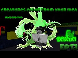 Creatures color from your idea | Roblox - Creatures of Sonaria | Ep13 (1X1X1X1 Sigmatox)