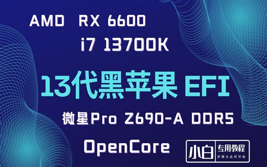 13代黑苹果EFI | OC Mac 13代黑苹果EFI配置保姆级教程，i7 13700K Z690A OC引导，i225网卡驱动，OC换主题