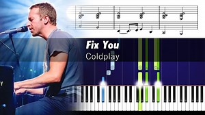 Coldplay - Fix You - Accurate Piano Tutorial with Sheet Music_0938