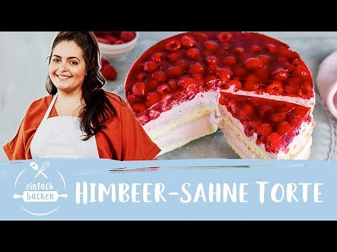 Himbeer-Sahne-Torte | Himbeertorte | Himbeer-Mascarpone-Torte 😋 | Einfach Backen