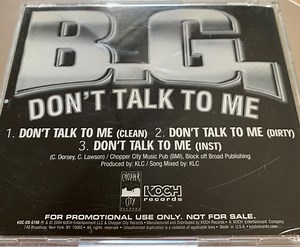 B.G. - Don't Talk To Me