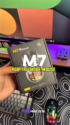 M7 RGB Tri-Mode Mouse 🔥 #magicdesk #mouse #m7
