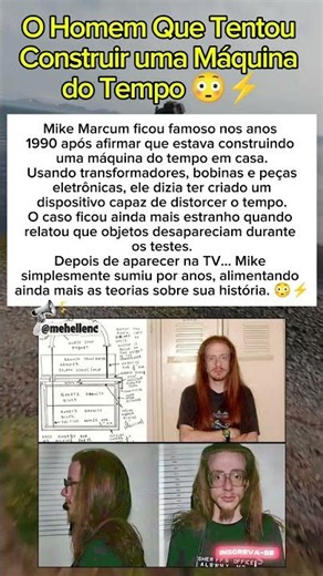 Homem Que Tentou Construir uma Máquina do Tempo 😳⚡