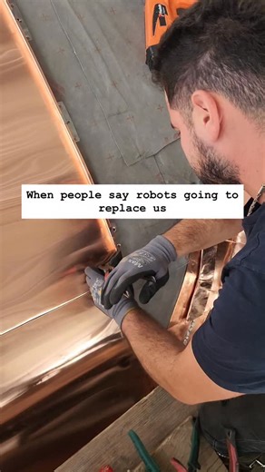 3.3K views · 46 comments | When people say robots going to replace us #metalroof #standingseamroof #cladding | DR Mastercraft Ltd | Facebook
