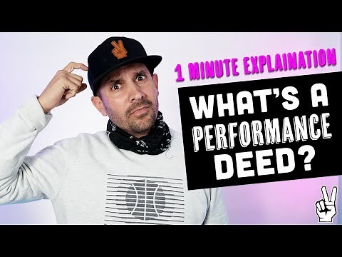 Performance Deed / Deed In Lieu Explained In 1 MINUTE!