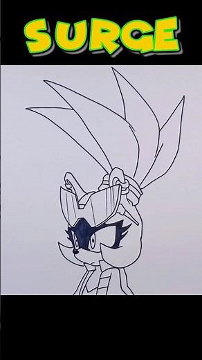How to Draw Surge the Tenrec #drawingvideo #cartoondrawing #soniccharacters