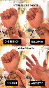 ACUPRESSURE POINTS ! For DIGESTION, insomnia, Cough, Anxiety #acupressure #followers #massagetherapist #Reflexology #HilotWellnessMassage #ochierosetv #healthtips #chinesemedicine | Ochie&Rose Tv