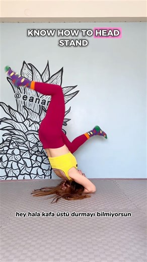HeadStand Easy Tutorial🔥😱 #howto #gymnast #headstand #easytutorial #yoga