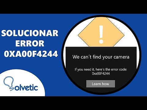 Cómo Solucionar el Error 0xa00f4244 ✔️