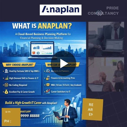 #anaplantraining #businessanalysis #financialmodeling #dataanalysis #professionaldevelopment #careergrowth #careerboost #jobsearchhelp #unemployed #careergrowth #prideconsultancy #anaplan… | Asif Shaik