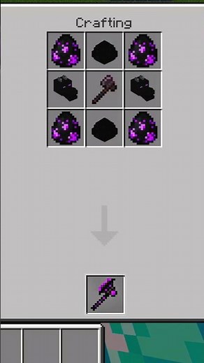 Minecraft me Craft a enderman axe#minecraft #mcpe #shorts