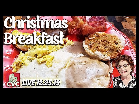 Country Christmas Breakfast - Red Eye Gravy - Grits - Biscuits