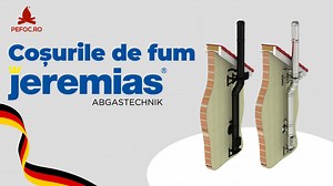 Sistem evacuare fum nemtesc Jeremias 🇩🇪 Elemente cos fum inox exterior dublu-izolate 🔥 | PEFOC.ro