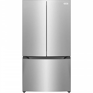 Frigidaire 35 in. 20 cu. ft. Counter-Depth French Door Refrigerator in Stainless Steel Look with CrispSeal Crispers FRFG2011AV - The Home Depot