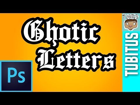 How to use gothic letters in Photoshop (Links in description)